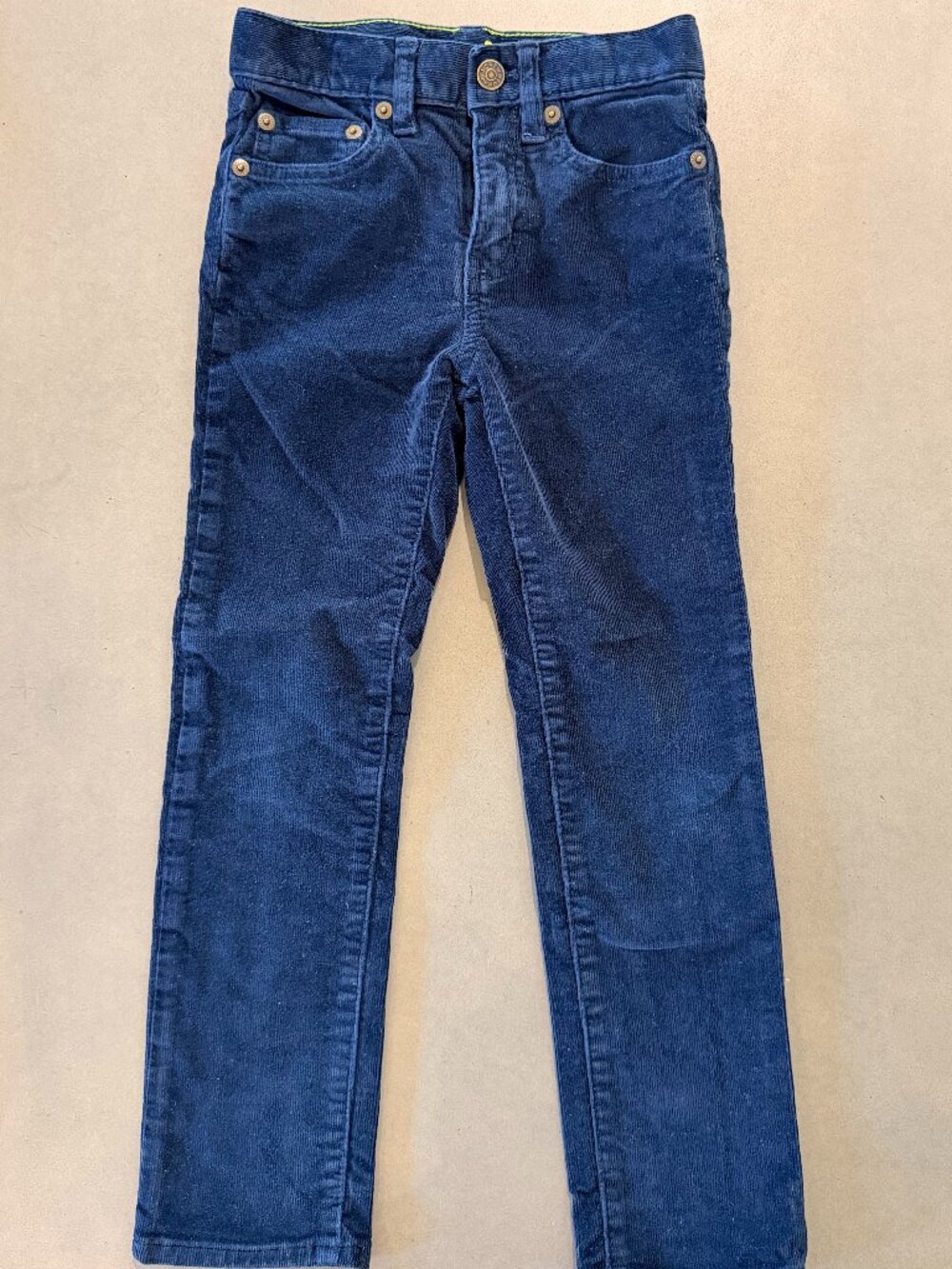 Crewcuts Boys Navy Stretch Corduroy Pants Size 6